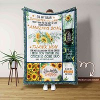 Für Meine Schwiegertochter Decke, Sonnenblumen-Decke, Decke Für Tochter, Mädchen, Familiendecke, Decken Geschenk von NnhCraft