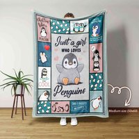 Nur Ein Mädchen, Das Pinguine Liebt Decke, Decke Für Geschenke, Familiendecke - Decken Mädchen Und Jungen von NnhCraft