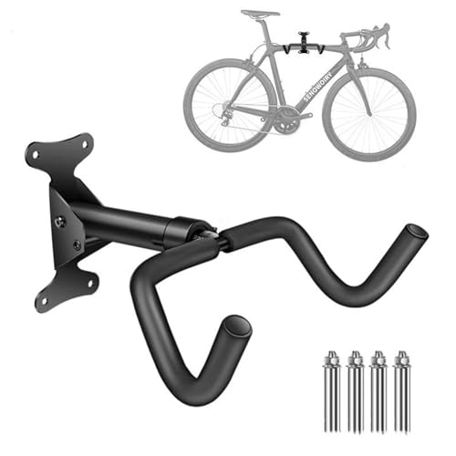 Adjustable Angle & Distance Wall Mount Bike Rack - Heavy-Duty 30kg Capacity Garage Storage Hook with Wheel Straps for Mountain/Road Bikes, MTB, Commuter Bicycles Adjustable Angle & Distance Wall Mount Bike Rack - Heavy-Duty 30kg Capacity Garage Storage Hook with Wheel Straps for Mountain/Road Bikes, MTB, Commuter Bicycles von Nnicorns