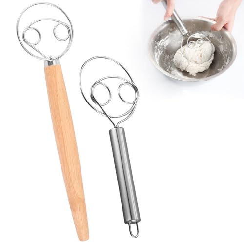 Nnicorns 2 Stück dänischer schneebesen,13-Zoll-dänischer teigbesen Mit Holzgriff, 10-Zoll-304 Edelstahldraht teigrührer Für Brotkuchenherstellung brot backen zubehör Nnicorns 2 Stück dänischer schneebesen,13-Zoll-dänischer teigbesen Mit Holzgriff, 10-Zoll-304 Edelstahldraht teigrührer Für Brotkuchenherstellung brot backen zubehör von Nnicorns