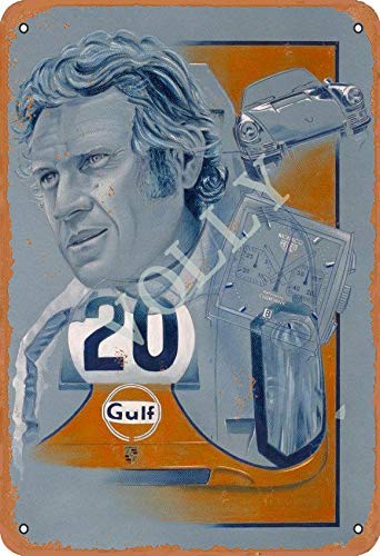 Gulf Blechschild Metall Plakat Warnschild Retro Eisenblech Plakette Jahrgang Poster Schlafzimmer Familie Wand Aluminium Kunstdekor von No/Brand