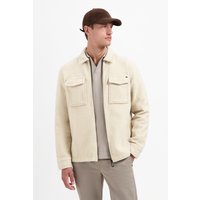 NO EXCESS Langarmhemd "No Excess Overshirt mit Wollreißverschluss" von No Excess