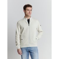 NO EXCESS Sweater "No Excess Jacquard sweatshirt mit Vollreißverschluss" von No Excess