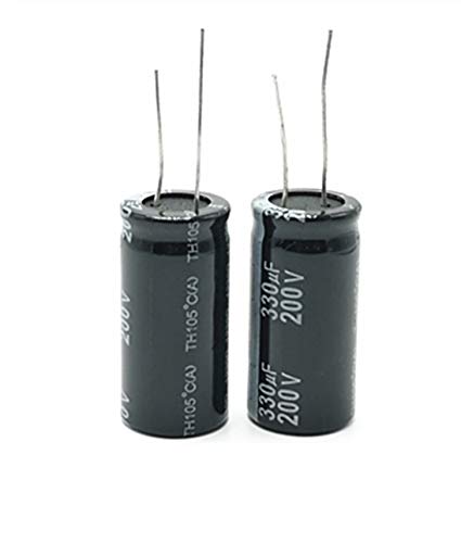 NO LOGO LSB-Capacitor, 5pcs 330uF 200V 330uF Aluminium-Elektrolyt-Kondensator Größe 18 * 35 T29 200V330UF von No Logo