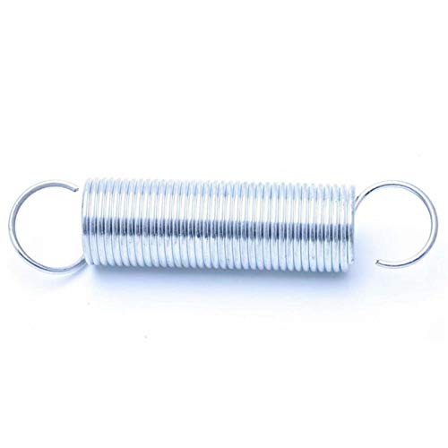 NO LOGO NJ-Spring, 1Pcs Zugfeder mit Haken Weiß verzinkt Außendurchmesser 13 mm Verlängerung Federstahldraht Durchmesser 2mm Länge 40-100mm (Größe : 2 x 13 x 90mm) von No Logo