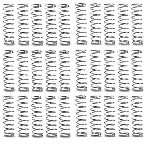NO LOGO W-NUANJUN-Spring, 30pcs Kugelschreiber Frühling Klein Längliche Druckfeder Galvanized0.4 * 4 * 25mm (Größe : 0.4x4x25mm) von No Logo