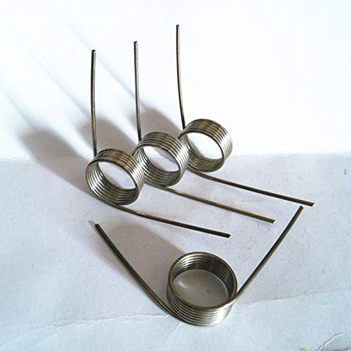 NO LOGO W-NUANJUN-Spring, 5PCS High Precision Tür Edelstahl Schenkelfedern, 1,6 mm Drahtdurchmesser x 21,5 mm Durchmesser Out X (45-90) mm Leg (Größe : 1.6x21.5x50mm) von No Logo