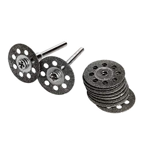 X-BAOFU, 10pc 20mm Trennscheiben Schleifscheibe Disc Mini Kreissäge for Dremel Cutting Stein Glas Metall von No Logo