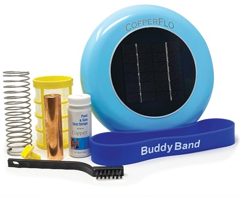 Der CopperFlo Solar-Pool-Ionisator hält den Pool sauber und klar, 85 % weniger Chlor, Solar-Poolreiniger, bis zu 25.000 Liter, lebenslanges Ersatzprogramm Der CopperFlo Solar-Pool-Ionisator hält den Pool sauber und klar, 85 % weniger Chlor, Solar-Poolreiniger, bis zu 25.000 Liter, lebenslanges Ersatzprogramm von No More Green Technologies