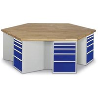 03 499-135B4M.11 Gruppenwerkbank (B x H x T) 2700 x 890 x 2340mm von No Name