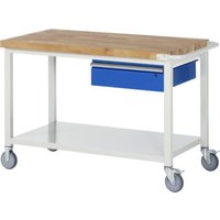 05 8001A6-127B4S.11 Fahrbare Werkbank (B x H x T) 1250 x 880 x 700mm von No Name