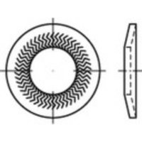 Sperrkantscheiben 10mm 27.25mm Federstahl verzinkt 250 St. 159411 von No Name