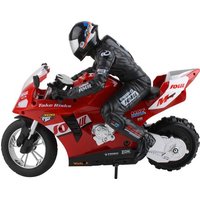 2436324 Stunt motorcycle 1:6 RC Einsteiger Motorrad Motorrad inkl. Akku und Ladekabel, mit Lichteffe von No Name