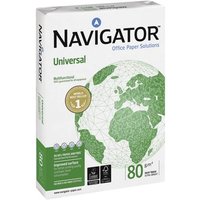 Navigator 82470A80S Universal Druckerpapier Kopierpapier DIN A4 80 g/m² 2500 Blatt Weiß von No Name