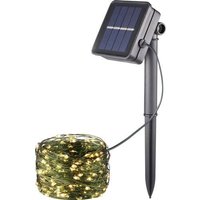 Solar-Lichterkette WS-SL05 200L LED 0.6W Warmweiß Grün von No Name