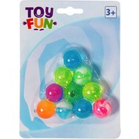 Toy Fun Flummi, 25 mm, 10 Stück auf Blisterkarte 86115298 von No Name
