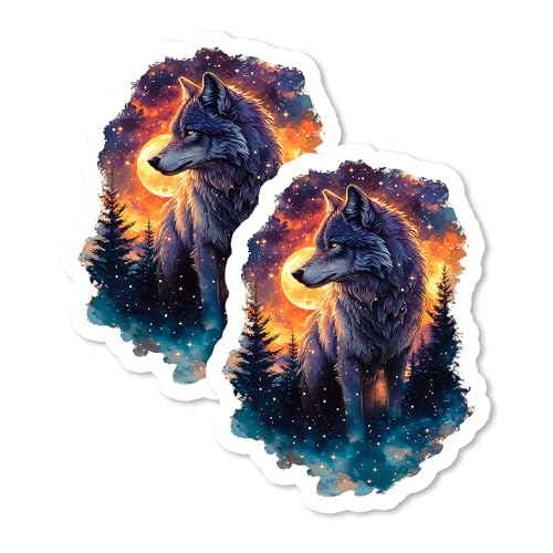 Wolf Magnet 10,2 cm, 2 Stück, starke Vinyl-Magnete für Kühlschrank, Spind, Küche, Büro, niedlich, lustig, ästhetisch, cool, langlebig und langlebig, Souvenir ID44999 Wolf Magnet 10,2 cm, 2 Stück, starke Vinyl-Magnete für Kühlschrank, Spind, Küche, Büro, niedlich, lustig, ästhetisch, cool, langlebig und langlebig, Souvenir ID44999 von No Thorns Media