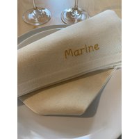 Personalisierte Bestickte Serviette Personalisierte Bestickte Serviette von No17FR