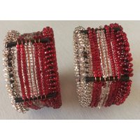 Handgemachte Serviettenringe Mit Perlen Handgemachte Serviettenringe Mit Perlen von No28