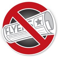 No Flyers Aufkleber - 5 cm Durchmesser von NoFlyerSticker