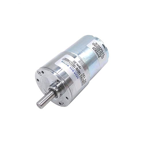 WJN-Motor, 1pc DC-Getriebemotor 12V 24V ZGB37RG Variable Speed ​​Reversible Rotation Motors Kriechdrehzahl 10W 2/5/10/15/20/30/40/50/100 Upm (Farbe : 10rpm, Größe : 12V) von NoLogo