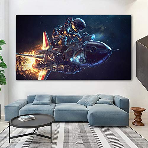 5D DIY Diamant Malerei Set Große Größe Bohren Voll Set Diamond Painting Astronaut Raumfahrer Bilder nach Zahlen GemäLde Erwachsene Mosaik kreuzstich Kristall Strass Art Wohnkultur Round Drill,40x80cm von NoNo