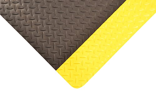 Notrax® 479 Cushion Trax® Bestverkaufte Anti-Ermüdungsmatte 91cm x 150cm Schwarz/Gelb von Notrax