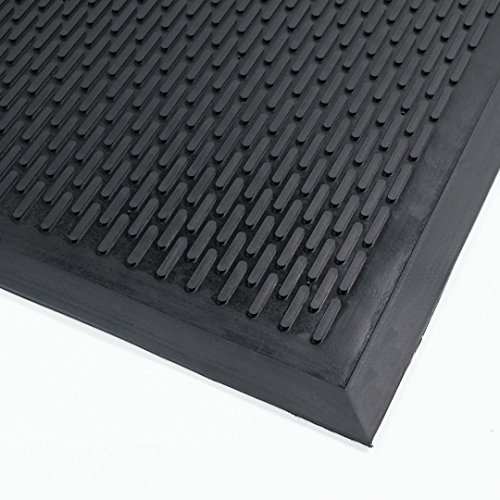 Notrax Soil Guard Teppich, Natürliches Gummi, Schwarz, 90cm x 150cm von Notrax