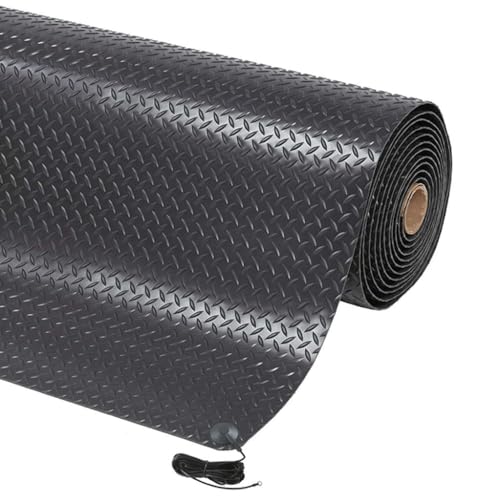 Notrax Statische Ableitmatte, 91cm x 300cm, Schwarz von Notrax