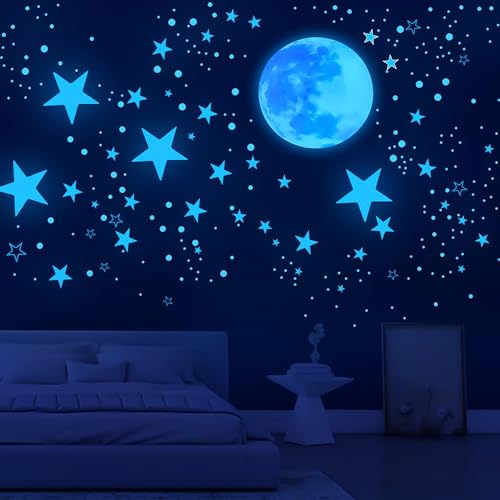 Leuchtsterne Kinderzimmer Leuchtsterne Selbstklebend 629 Stück Sternenhimmel Aufkleber Kinderzimmer Deko Sternenhimmel Kinderzimmer Junge Wandsticker Selbstklebend Mädchen Babyzimmer Deko, Blau Leuchtsterne Kinderzimmer Leuchtsterne Selbstklebend 629 Stück Sternenhimmel Aufkleber Kinderzimmer Deko Sternenhimmel Kinderzimmer Junge Wandsticker Selbstklebend Mädchen Babyzimmer Deko, Blau von Noa Home Deco