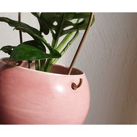 Keramik Hängen Pflanzer, Rosa Pflanze Topf Für Lebende Hauspflanzen, Dein Pflanzgefäß Innen, Outdoor-Pflanzenhalter, Boho Pflanzer von NoaRazerStudio