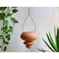 Keramik Blumenampel, Terrakotta Blumentopf Für Lebende Zimmerpflanzen von NoaRazerStudio