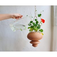 Terrakotta Blumenampel, Keramik Blumentopf Für Lebende Zimmerpflanzen von NoaRazerStudio