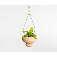 Terrakotta Hängender Blumentopf, Keramik Blumentopf Für Lebende Zimmerpflanzen von NoaRazerStudio