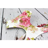 Softgeschirr Für Hunde Mit Rosen, Creme Und Rosa, Geblümt, Hunde, Hundegeschirr von NoahMeetsScottiePets