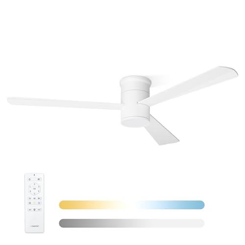 Noaton Deckenventilator mit Beleuchtung und Fernbedienung, Weiß, 3 Flügel, Liese, 6 Geschwindigkeiten, Ø132 cm, Dimmbar LED 22,9 W, Timer, DC-Motor 34 W, Sommer-Winterbetrieb Noaton Deckenventilator mit Beleuchtung und Fernbedienung, Weiß, 3 Flügel, Liese, 6 Geschwindigkeiten, Ø132 cm, Dimmbar LED 22,9 W, Timer, DC-Motor 34 W, Sommer-Winterbetrieb von Noaton