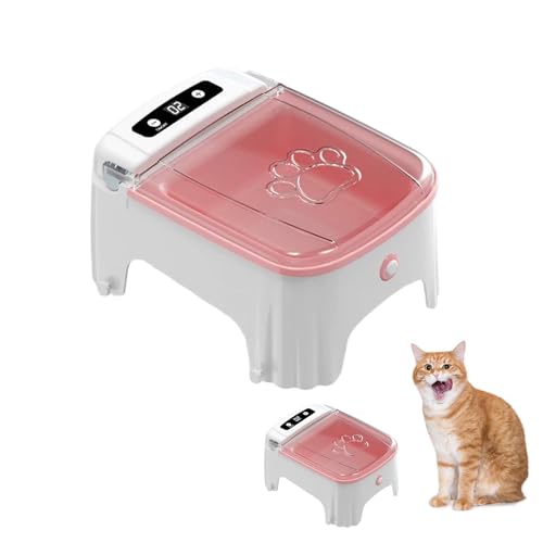 Automatischer Katzenfutterspender - Futterspender Haustiere mit Zeitschaltuhr, Nassfutter Haustierspender, Geeignet für Katzen und Hunde, Futterautomat mit Infrarot-Induktion, Rosa Automatischer Katzenfutterspender - Futterspender Haustiere mit Zeitschaltuhr, Nassfutter Haustierspender, Geeignet für Katzen und Hunde, Futterautomat mit Infrarot-Induktion, Rosa von Noaya