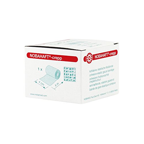 NOBAHAFT crepp kohäsive Mullbinde 4 m, Größen:4 cm x 4 m von Nobamed