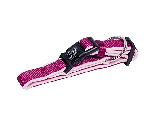 Nobby Halsband Classic Preno, himbeere / pink L: 40-55 cm, B: 25/35 mm, 1 Stück von Nobby