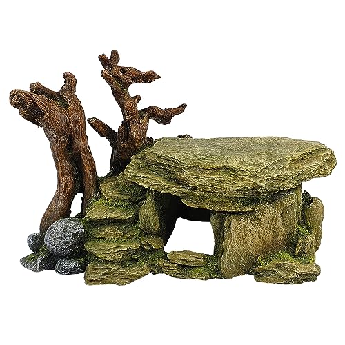 Nobby 28723 Aqua Ornaments FELSHÖHLE MIT Holz 29 x 17,2 x 18,2 cm von Nobby