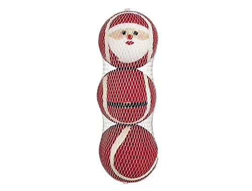 Nobby Xmas 50730 Tennisball Weihnachtsmann M 6,0 cm, 3er Netz von Nobby