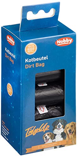 Nobby TidyUp Kotbeutel Vorratspack schwarz, 1 Packung (10 x 15 Stück) von Nobby