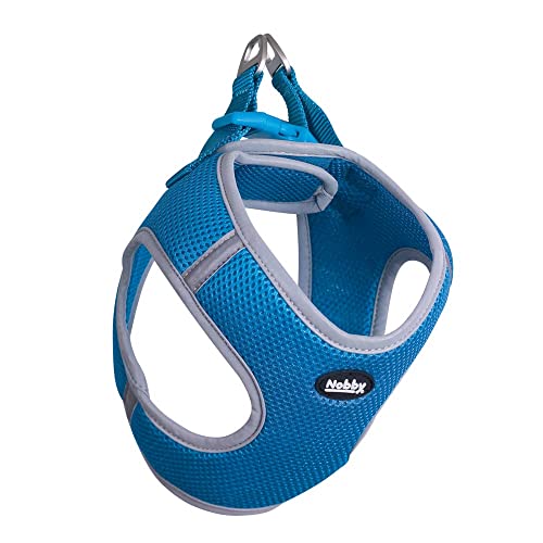 Nobby Mesh Geschirr DELIGHT, hellblau, XXS: Brust: 20-25 cm, Bauch: 30-35 cm, 10 mm, 1 Stück von Nobby