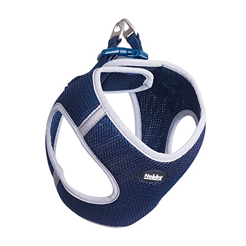 Nobby Mesh Geschirr DELIGHT, blau, L: Brust: 40-45 cm, Bauch: 50-55 cm, 25 mm, 1 Stück von Nobby