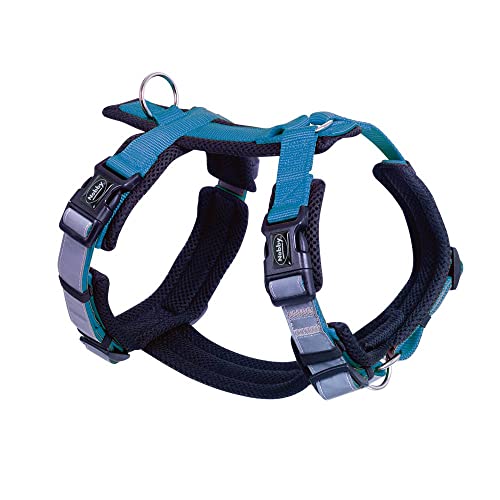 Nobby Geschirr Daily Walk Comfort, hellblau, M: Brust: 36-48 cm, Bauch: 57-76 cm, 1 Stück von Nobby