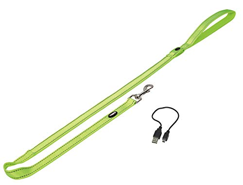 Nobby Leine FLASH MESH, neon gelb, XS-S: L: 120 cm, B: 20 mm, 1 Stück von Nobby