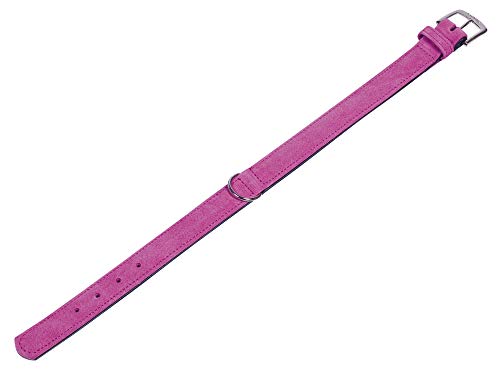 Nobby Halsband VELOURS, fuchsia (Passion), 60 cm (50-58 cm), 28/32 mm, 1 Stück von Nobby