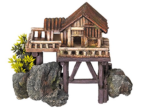 Nobby Aqua Ornaments HOLZHAUS mit Pflanzen, 23 x 12,3 x 17 cm, 1 Stück Nobby Aqua Ornaments HOLZHAUS mit Pflanzen, 23 x 12,3 x 17 cm, 1 Stück von Nobby