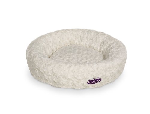 Nobby 71485 Donut Kissen für kleine Hunde und Katzen Arusha Ø 45 cm weiß von Nobby