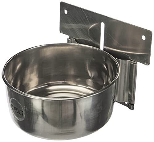 Nobby Edelstahlnapf zum Einhängen mittel, Ø 12,5 cm, 0,60 ltr. von Nobby